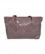 GUCCIグッチ）の古着「GGインプリメトートバッグ」｜エンジ