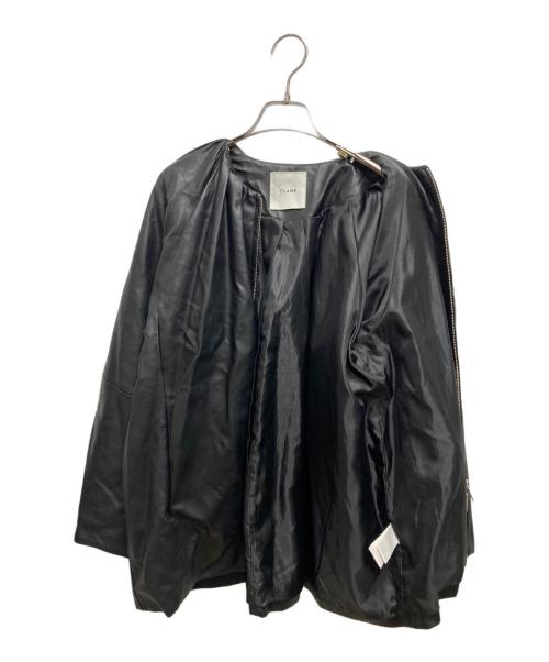 CLANE（クラネ）CLANE (クラネ) “EGG FAKE LEATHER JACKET” エッグフェイクレザージャケット ブラック サイズ:1の古着・服飾アイテム