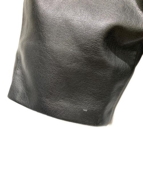 CLANE（クラネ）CLANE (クラネ) “EGG FAKE LEATHER JACKET” エッグフェイクレザージャケット ブラック サイズ:1の古着・服飾アイテム