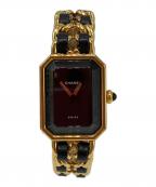 CHANELシャネル）の古着「プルミエール/H0001/クォーツ」｜ブラック
