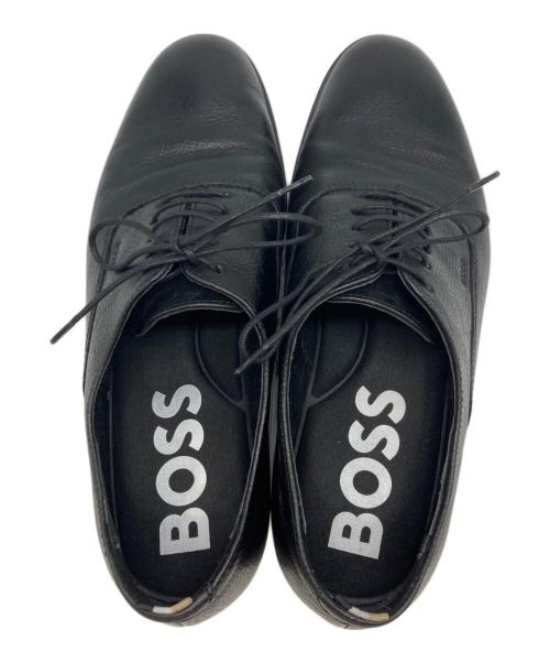 BOSS（ボス）BOSS (ボス) プレーントゥシューズ ブラック サイズ:6　1/2の古着・服飾アイテム
