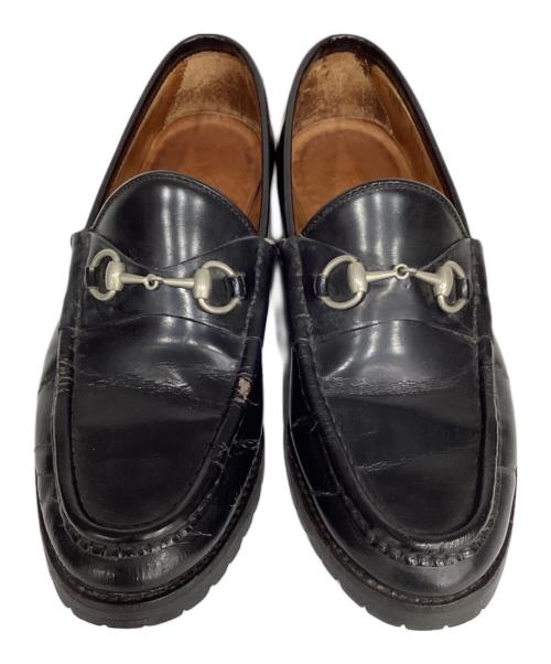 GUCCI（グッチ）GUCCI (グッチ) ビットローファー ブラック サイズ:36１/２の古着・服飾アイテム