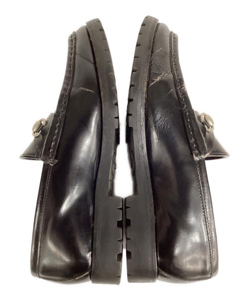 GUCCI（グッチ）GUCCI (グッチ) ビットローファー ブラック サイズ:36１/２の古着・服飾アイテム