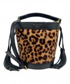 CHRISTIAN VILLAクリスチャンヴィラ）の古着「ハラコバケツワンショルダーバッグ」｜ブラウン×ブラック