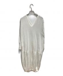 45R（フォーティファイブ・アール）の古着「コットンニットコクーンワンピース」｜ホワイト