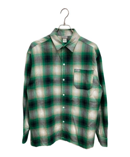 CalTop（キャルトップ）CalTop (キャルトップ) オンブレチェックシャツ グリーン サイズ:Mの古着・服飾アイテム