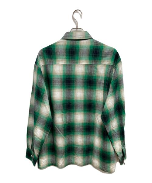 CalTop（キャルトップ）CalTop (キャルトップ) オンブレチェックシャツ グリーン サイズ:Mの古着・服飾アイテム