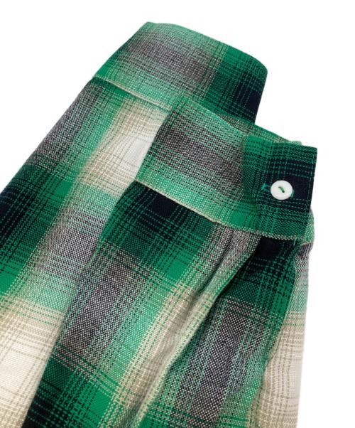 CalTop（キャルトップ）CalTop (キャルトップ) オンブレチェックシャツ グリーン サイズ:Mの古着・服飾アイテム