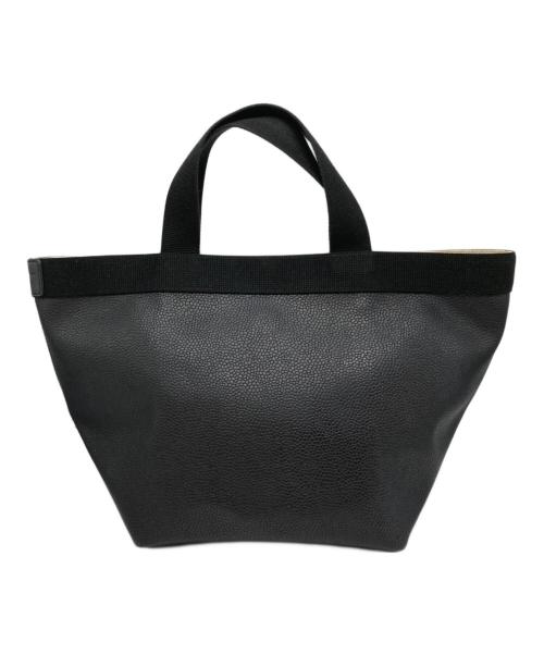 Herve Chapelier（エルベシャプリエ）Herve Chapelier (エルベシャプリエ) リュクス舟型レザートートバッグ/	707GP SQUARE BASE TOTE BAG ノワール?ノワールの古着・服飾アイテム
