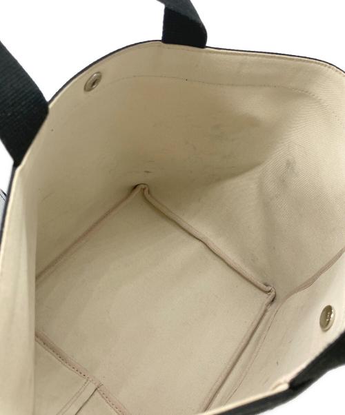 Herve Chapelier（エルベシャプリエ）Herve Chapelier (エルベシャプリエ) リュクス舟型レザートートバッグ/	707GP SQUARE BASE TOTE BAG ノワール?ノワールの古着・服飾アイテム