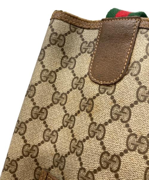 GUCCI（グッチ）GUCCI (グッチ) GGスプリームシェリーライントートバッグ ブラウンの古着・服飾アイテム