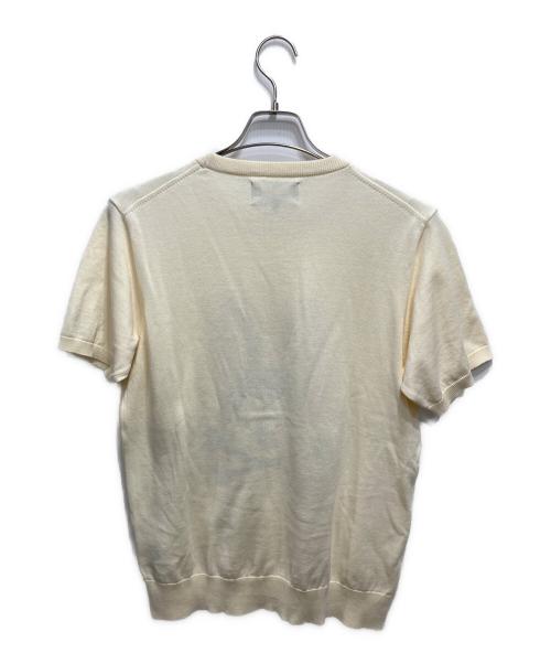 Psycho Bunny（サイコ バニー）Psycho Bunny (サイコ バニー) ロゴニットTシャツ ベージュ サイズ:Mの古着・服飾アイテム