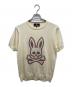 Psycho Bunny（サイコ バニー）の古着「ロゴニットTシャツ」｜ベージュ