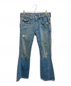 TRUE RELIGIONトゥルー レリジョン）の古着「フレアデニムパンツ」｜インディゴ