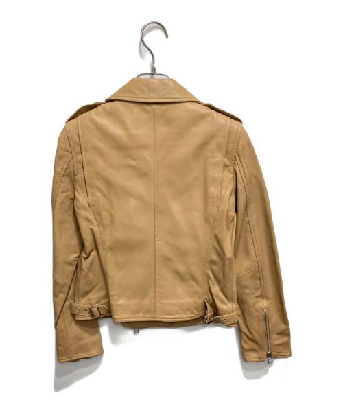 allureville（アルアバイル）allureville (アルアバイル) ラムレザージャケット ブラウン サイズ:1の古着・服飾アイテム