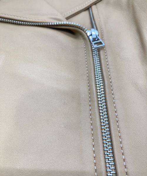 allureville（アルアバイル）allureville (アルアバイル) ラムレザージャケット ブラウン サイズ:1の古着・服飾アイテム