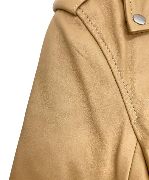 allureville（アルアバイル）allureville (アルアバイル) ラムレザージャケット ブラウン サイズ:1の古着・服飾アイテム