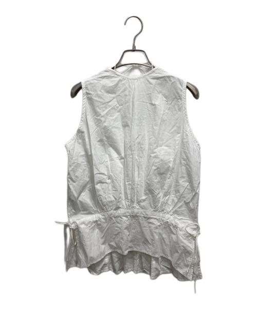 45R（フォーティファイブ・アール）45R (フォーティファイブ・アール) ピンタックレースブラウス ホワイト サイズ:1の古着・服飾アイテム