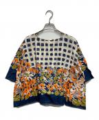 45rpm45アールピーエム）の古着「花柄ドルマンブラウス」｜アイボリー