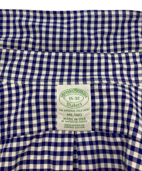 BROOKS BROTHERS（ブルックスブラザーズ）BROOKS BROTHERS (ブルックスブラザーズ) ボタンダウンシャツ/MAKERS ブルー サイズ:15-32の古着・服飾アイテム