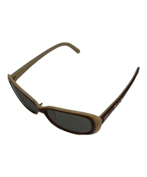 MIU MIU（ミュウミュウ）MIU MIU (ミュウミュウ) サングラス ベージュ サイズ:54□15-145の古着・服飾アイテム