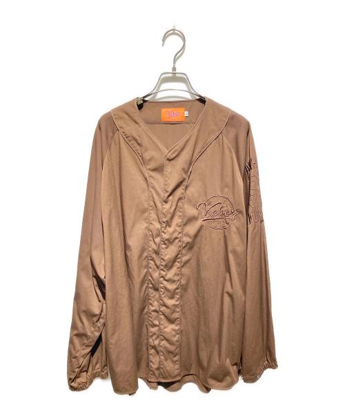 KEBOZ（ケボズ）KEBOZ (ケボズ) ベースボールシャツ ブラウン サイズ:Ｌの古着・服飾アイテム