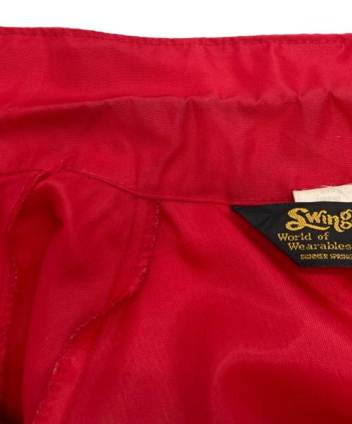 Swing ster（スウィングスター）Swing ster (スウィングスター) スイングトップ レッド サイズ:Lの古着・服飾アイテム
