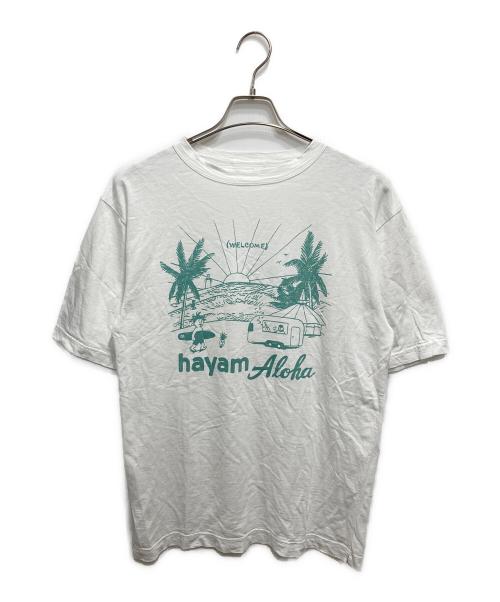 45R（フォーティファイブ・アール）45R (フォーティファイブ・アール) HAYAMA Aloha Tシャツ/海と都会と山の45年物語 ホワイト サイズ:Lの古着・服飾アイテム