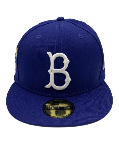 New Era（ニューエラ）New Era (ニューエラ) 59FIFTY Jackie Robinson Day 2023 ブルックリン・ドジャース グレーアンダーバイザー ネイビーの古着・服飾アイテム