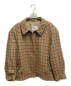 Burberry'sバーバリーズ）の古着「チェックジップスイングトップ」｜カーキ