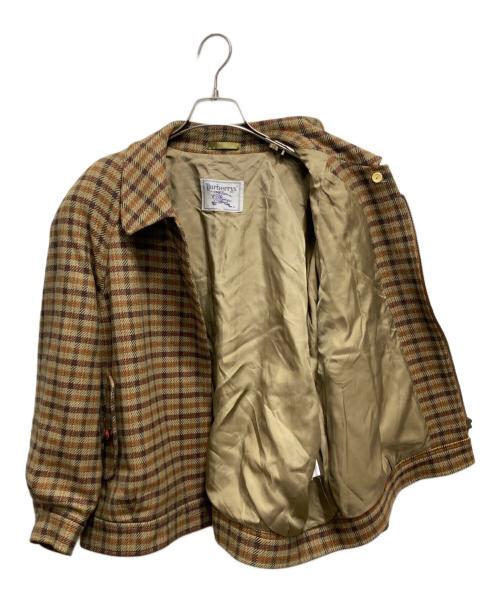 Burberry's（バーバリーズ）Burberry's (バーバリーズ) チェックジップスイングトップ カーキ サイズ:17BRの古着・服飾アイテム