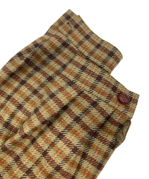 Burberry's（バーバリーズ）Burberry's (バーバリーズ) チェックジップスイングトップ カーキ サイズ:17BRの古着・服飾アイテム