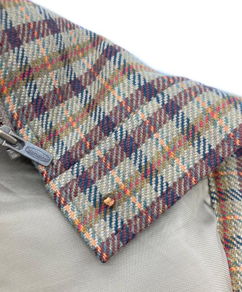 Burberry's（バーバリーズ）Burberry's (バーバリーズ) チェックジップスイングトップ カーキ サイズ:17BRの古着・服飾アイテム
