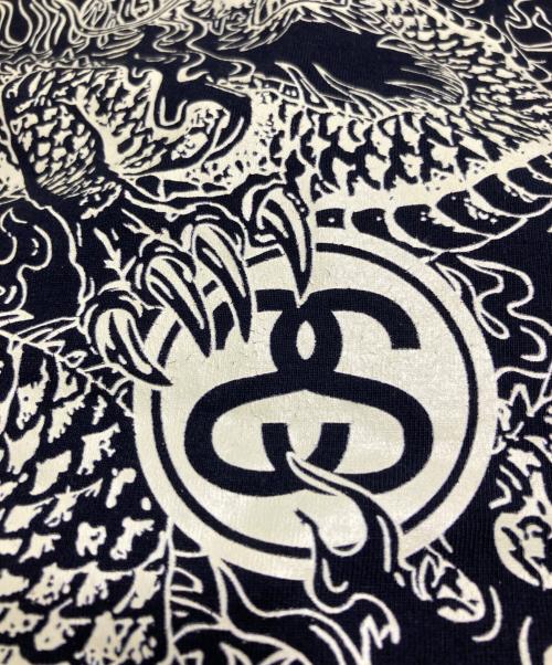 stussy（ステューシー）stussy (ステューシー) ドラゴンプリントTシャツ ブラック サイズ:Ｌの古着・服飾アイテム