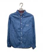stussyステューシー）の古着「デニムシャツ」｜ネイビー