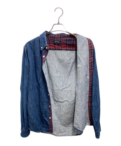 stussy（ステューシー）stussy (ステューシー) デニムシャツ ネイビー サイズ:Ｌの古着・服飾アイテム
