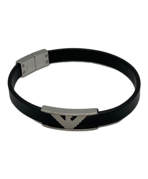 GIORGIO ARMANI（ジョルジョアルマーニ）GIORGIO ARMANI (ジョルジョアルマーニ) ブレスレット ブラックの古着・服飾アイテム