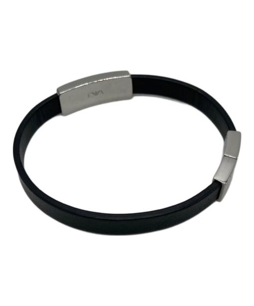 GIORGIO ARMANI（ジョルジョアルマーニ）GIORGIO ARMANI (ジョルジョアルマーニ) ブレスレット ブラックの古着・服飾アイテム