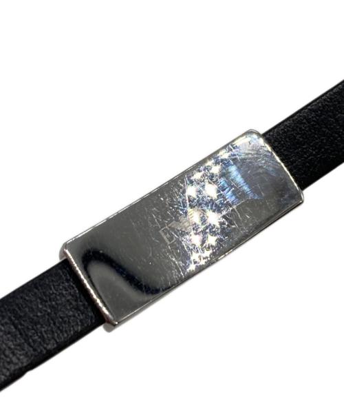 GIORGIO ARMANI（ジョルジョアルマーニ）GIORGIO ARMANI (ジョルジョアルマーニ) ブレスレット ブラックの古着・服飾アイテム