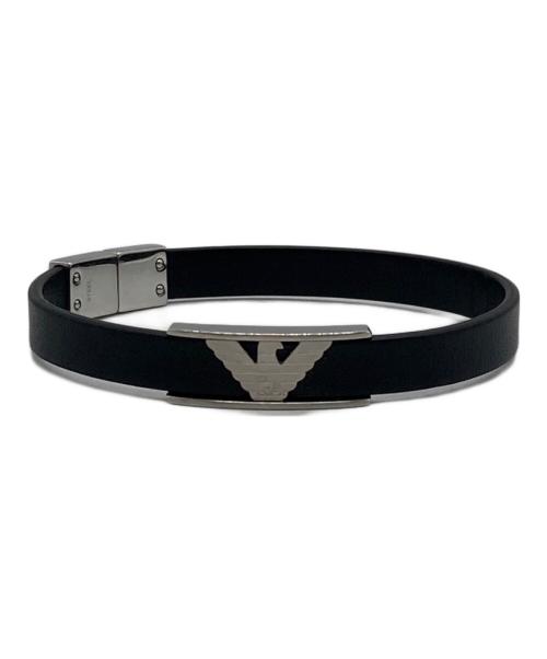 GIORGIO ARMANI（ジョルジョアルマーニ）GIORGIO ARMANI (ジョルジョアルマーニ) ブレスレット ブラックの古着・服飾アイテム