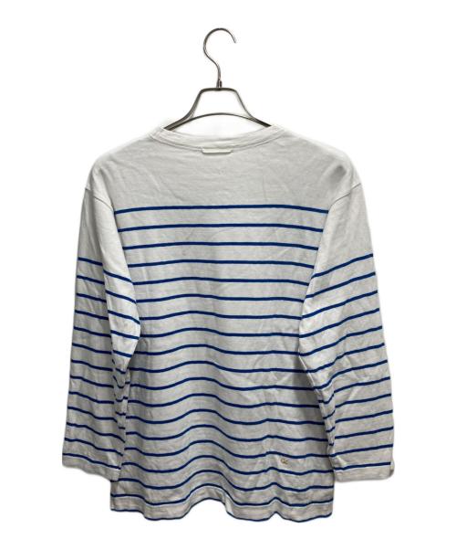 45R（フォーティファイブ・アール）45R (フォーティファイブ・アール) バスクボーダーの908Tシャツ ホワイト×ブルー サイズ:1の古着・服飾アイテム