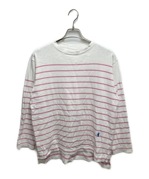 45R（フォーティファイブ・アール）45R (フォーティファイブ・アール) バスクボーダーの908Tシャツ ピンク サイズ:1の古着・服飾アイテム