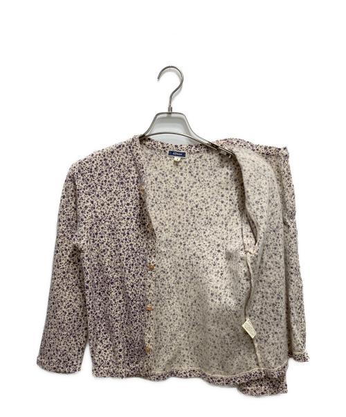 45rpm（45アールピーエム）45rpm (45アールピーエム) 小花柄カーディガン パープル サイズ:１の古着・服飾アイテム