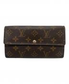 LOUIS VUITTONルイ ヴィトン）の古着「モノグラム ポルトフォイユ・サラ 長財布」｜ブラウン
