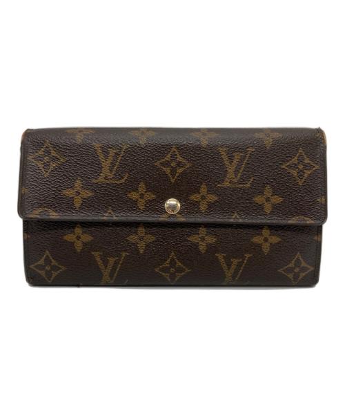 LOUIS VUITTON（ルイ ヴィトン）LOUIS VUITTON (ルイ ヴィトン) モノグラム ポルトフォイユ・サラ 長財布 ブラウンの古着・服飾アイテム
