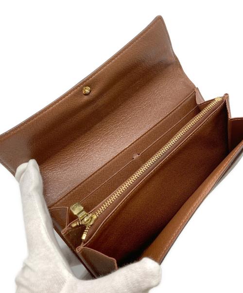 LOUIS VUITTON（ルイ ヴィトン）LOUIS VUITTON (ルイ ヴィトン) モノグラム ポルトフォイユ・サラ 長財布 ブラウンの古着・服飾アイテム