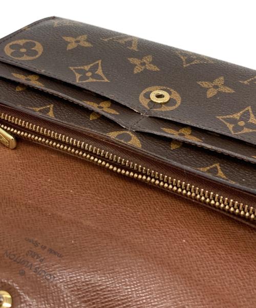 LOUIS VUITTON（ルイ ヴィトン）LOUIS VUITTON (ルイ ヴィトン) モノグラム ポルトフォイユ・サラ 長財布 ブラウンの古着・服飾アイテム