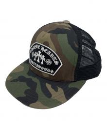 CHROME HEARTS（クロムハーツ）の古着「ROCKER ARCH PATCH トラッカーキャップ」｜オリーブ