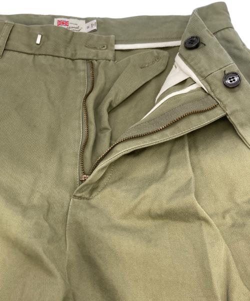 Traditional Weatherwear（トラディショナルウェザーウェア）Traditional Weatherwear (トラディショナルウェザーウェア) スラックス　タックパンツ　UNIONSLACKS カーキ サイズ:Mの古着・服飾アイテム