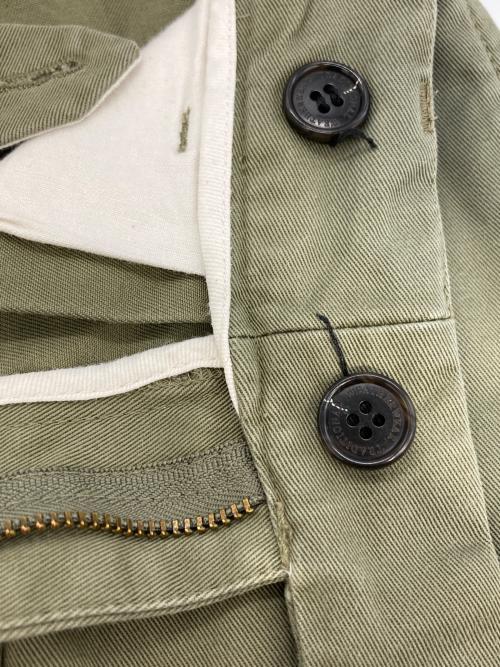 Traditional Weatherwear（トラディショナルウェザーウェア）Traditional Weatherwear (トラディショナルウェザーウェア) スラックス　タックパンツ　UNIONSLACKS カーキ サイズ:Mの古着・服飾アイテム